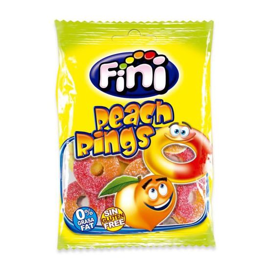 Bonbons halal Anneaux de pêche acides 90gr FINI halal
