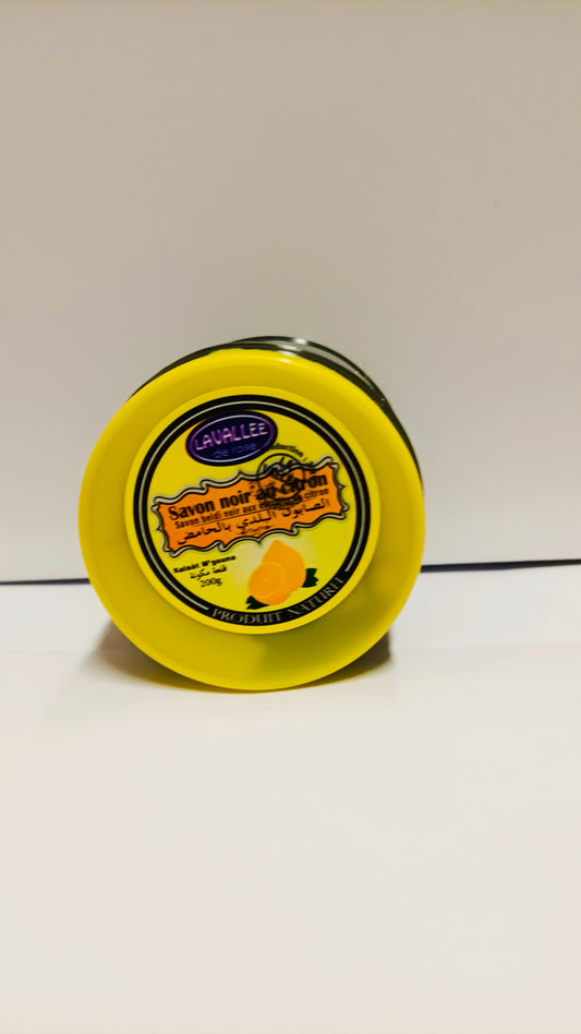 Organic black soap with lemon